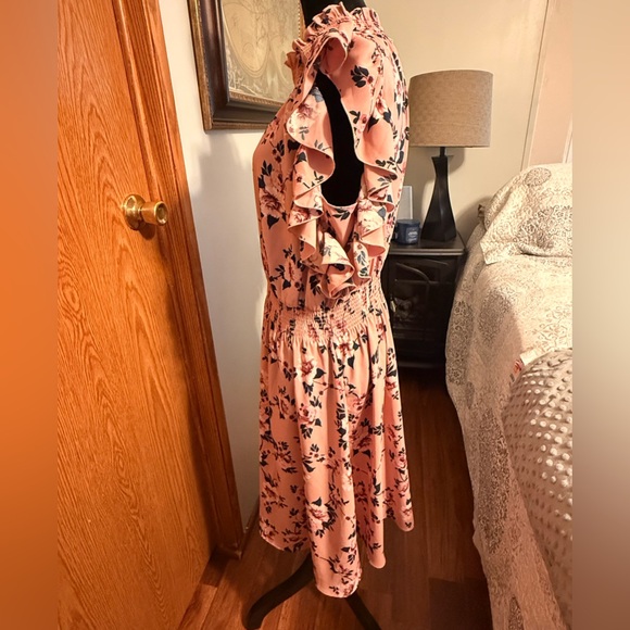 Kate Spade Pink Floral Hi-lo Dress - Picture 2 of 5